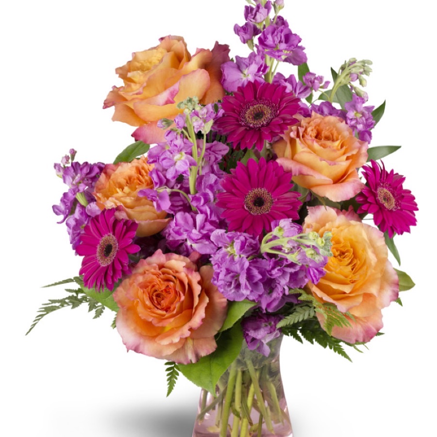 Floral arrangement by Anderson's Flowers