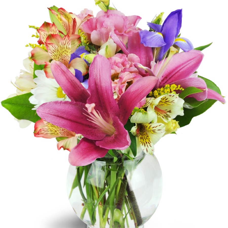 Floral arrangement by Anderson's Flowers